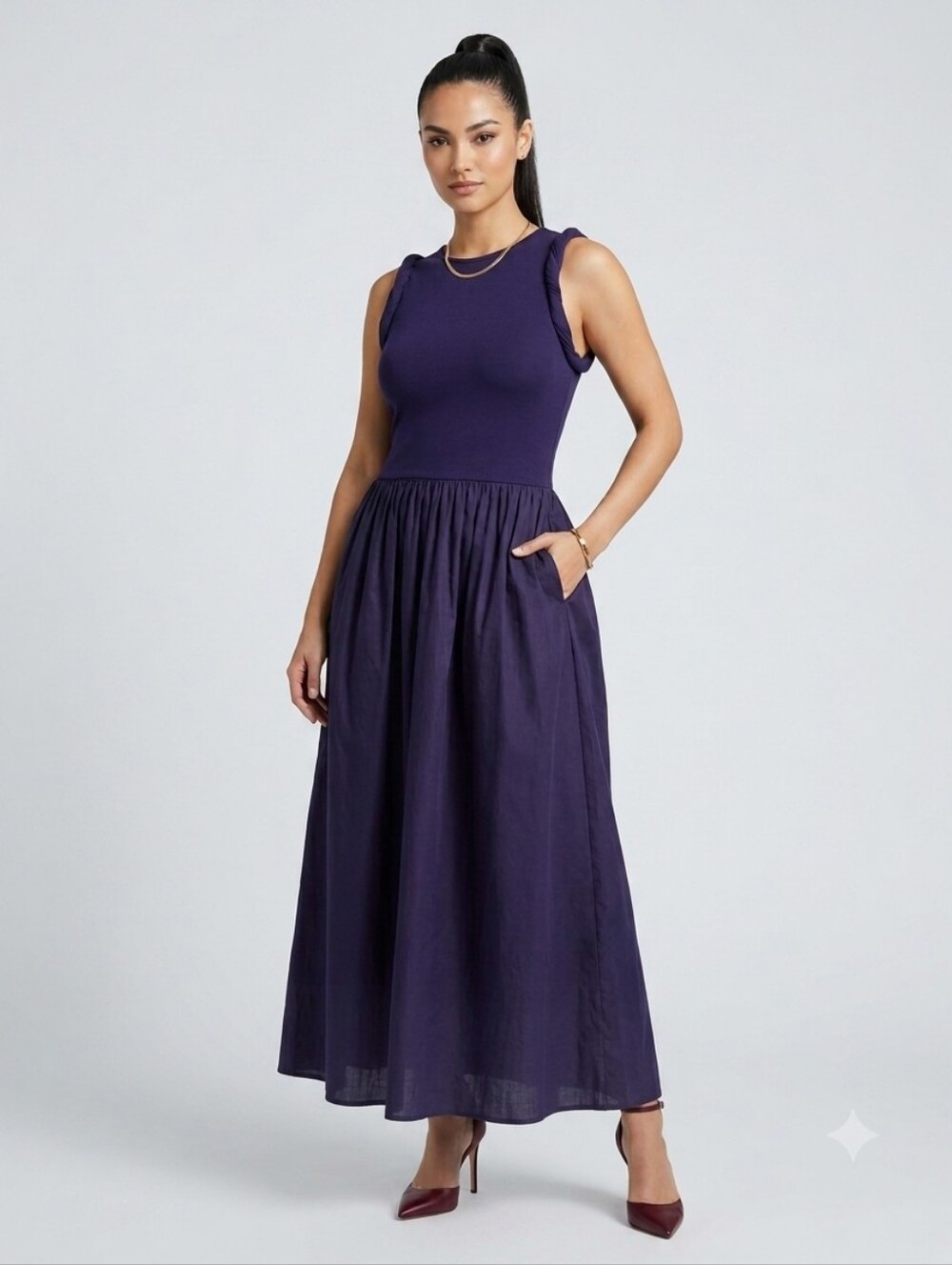 Navy En Saison Dress